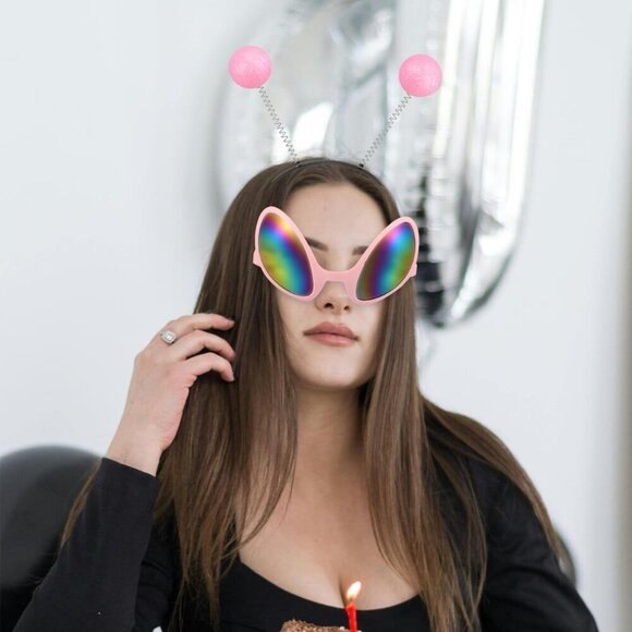 Cosplay Glasses Headband Rainbow Lens Plastic Unisex Costume Accessory main image 8